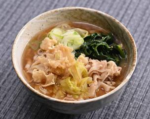 はなびら茸と豚肉のラーメン